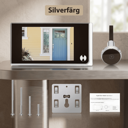 DAGNY – Digital Dörrspion med 3.5" LCD-Skärm och 120° Vidvinkel – Trådlös Dörrkamera för Hemmet