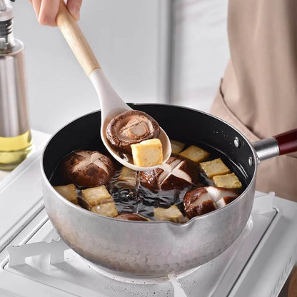 DARCY – 12-Delars Silikon Köksredskap Set med Trähandtag, Värmetåliga Non-Stick Köksverktyg för Matlagning