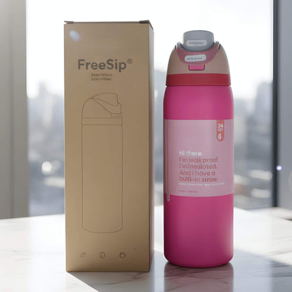DRAKE – Geïsoleerde sportfles van roestvrij staal met rietje & lekvrij ontwerp (32oz / 945ml)