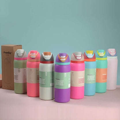 DRAKE – Geïsoleerde sportfles van roestvrij staal met rietje & lekvrij ontwerp (32oz / 945ml)