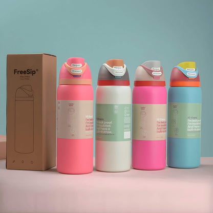 DRAKE – Geïsoleerde sportfles van roestvrij staal met rietje & lekvrij ontwerp (32oz / 945ml)