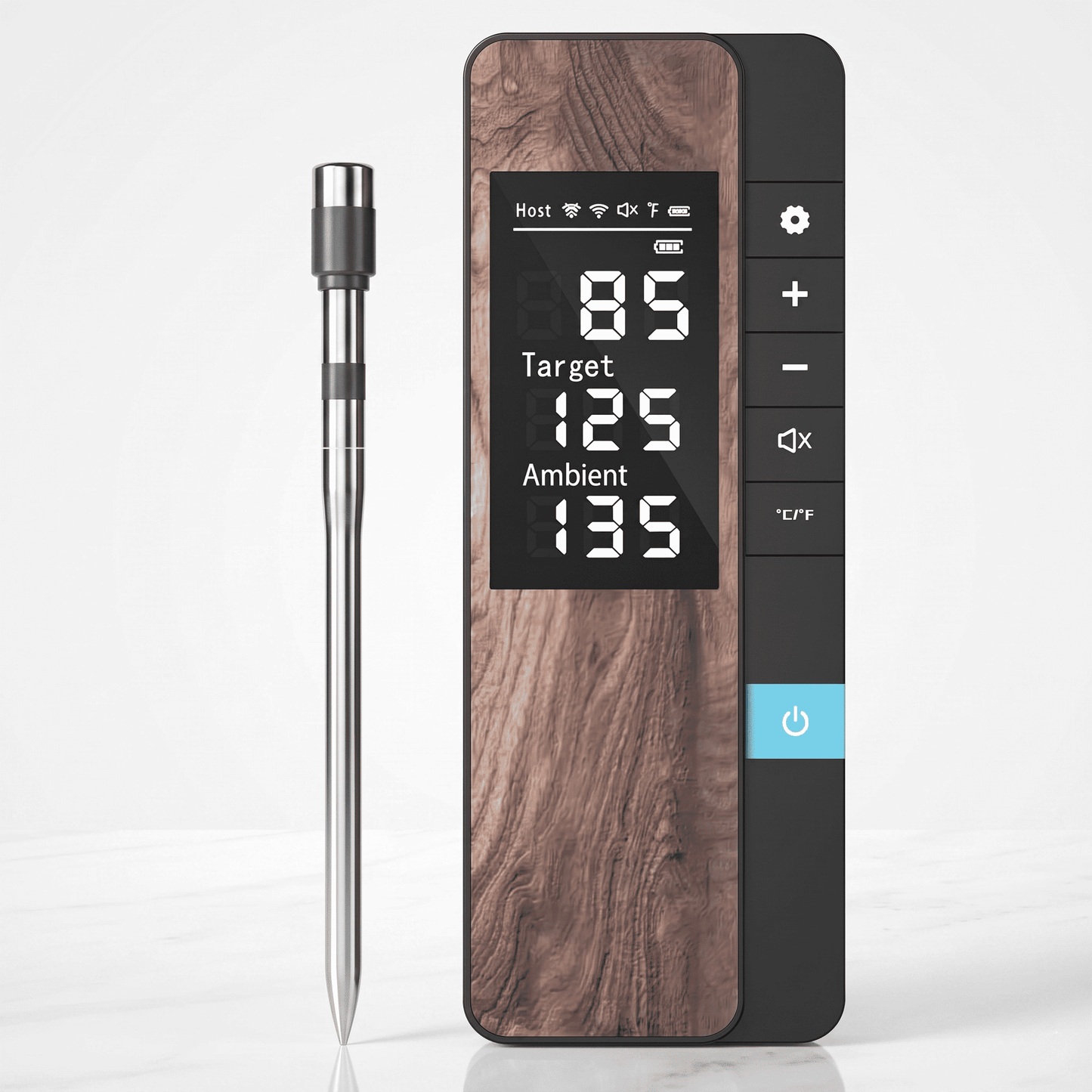 EILERT – Wireless Meat Thermometer with Bluetooth, LCD display and APP control for BBQ, Oven and Grill