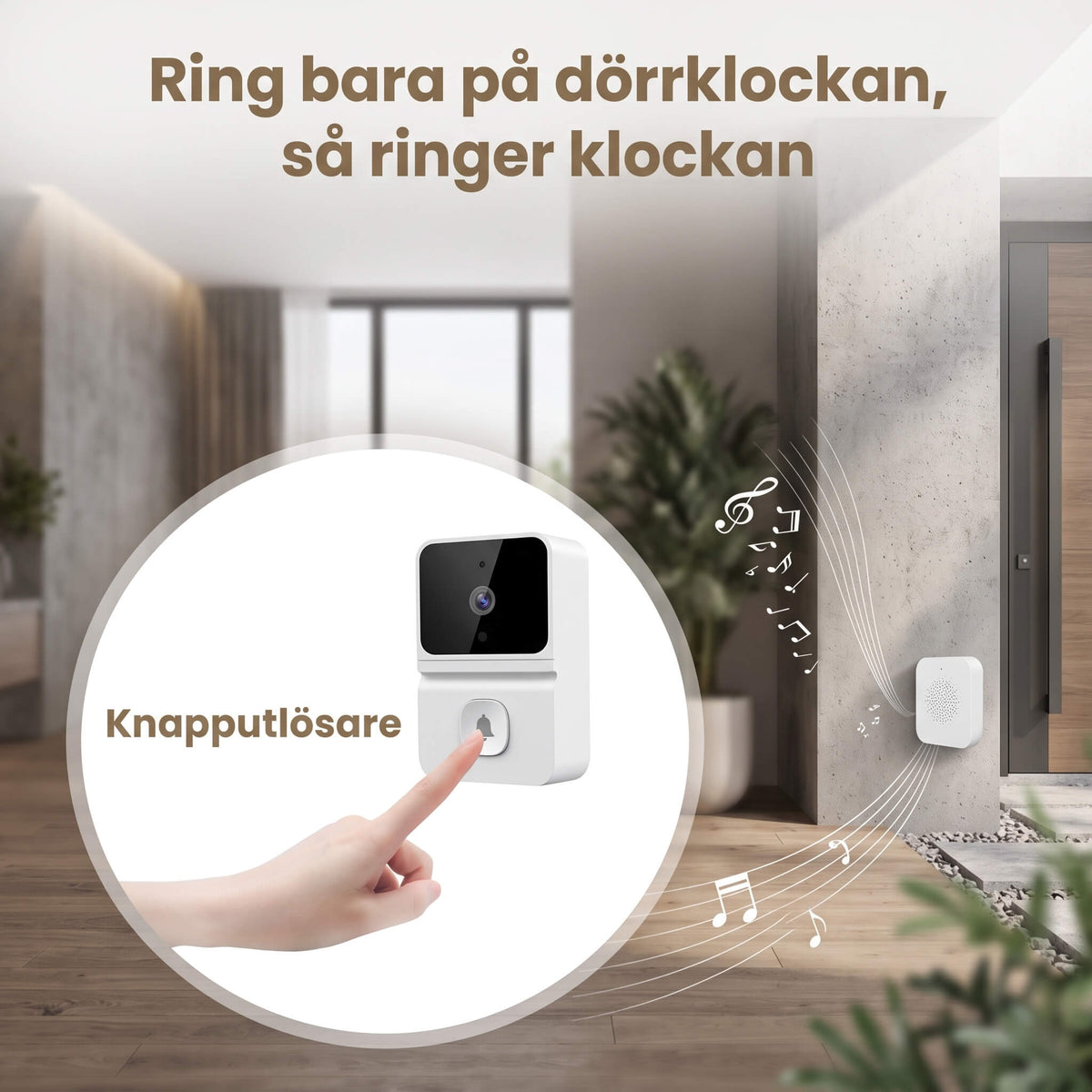 ELIAS – Smart Wireless Video Doorbell – WiFi Doorbell With Cloud Storage and Infrared Night Vision