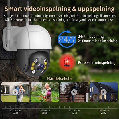 ELLA – 4K Surveillance Camera With AI Humanoid Detection – Waterproof WiFi Security Camera With Colour Night Vision