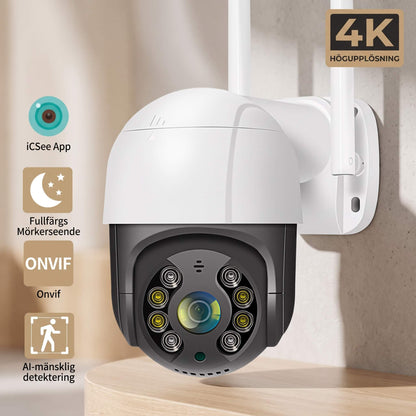 ELLA – 4K Surveillance Camera With AI Humanoid Detection – Waterproof WiFi Security Camera With Colour Night Vision