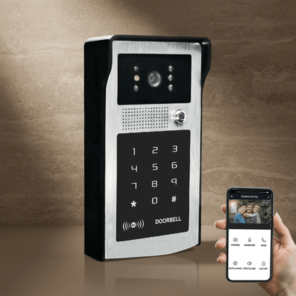 EntryGuard - Sonnette sans fil intelligente avec caméra, verrouillage par code & Connexion APP pour la maison et la villa