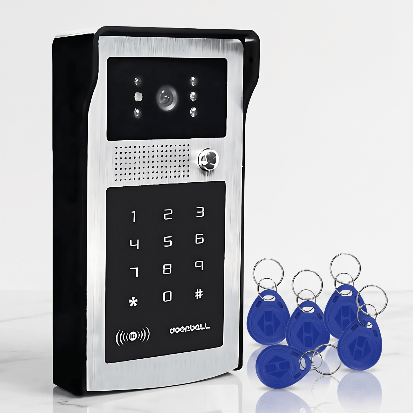 EntryGuard - Sonnette sans fil intelligente avec caméra, verrouillage par code & Connexion APP pour la maison et la villa