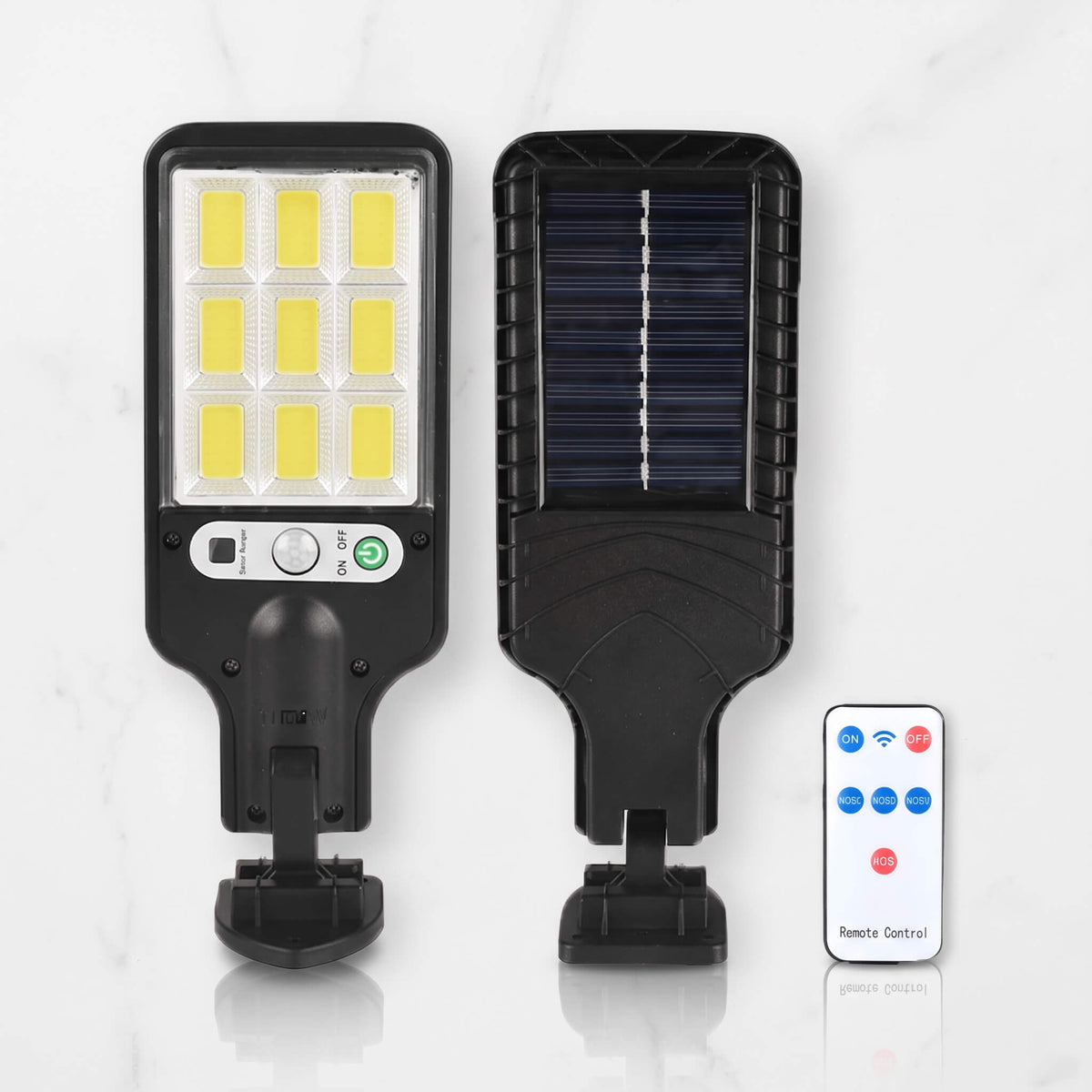 FELIX – Solar-Powered LED Wall Light with Motion Sensor and Remote Control – 3 Lighting Modes and 180° Wide Angle for Outdoor Use