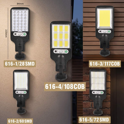 FELIX – Solar-Powered LED Wall Light with Motion Sensor and Remote Control – 3 Lighting Modes and 180° Wide Angle for Outdoor Use