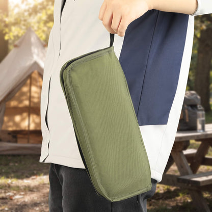 FoldSeat – Kompakt Sammenleggbar Krakk med Bærestropp og Værbestandig Pute for Reiser, Camping og Hverdag
