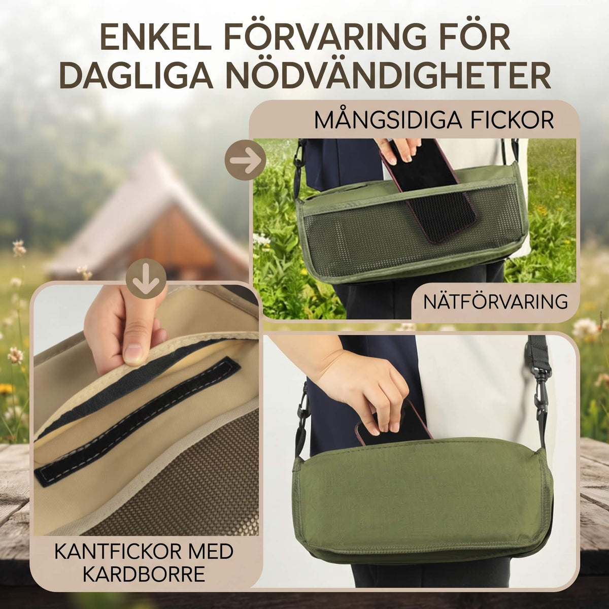 FoldSeat – Kompakt Sammenleggbar Krakk med Bærestropp og Værbestandig Pute for Reiser, Camping og Hverdag