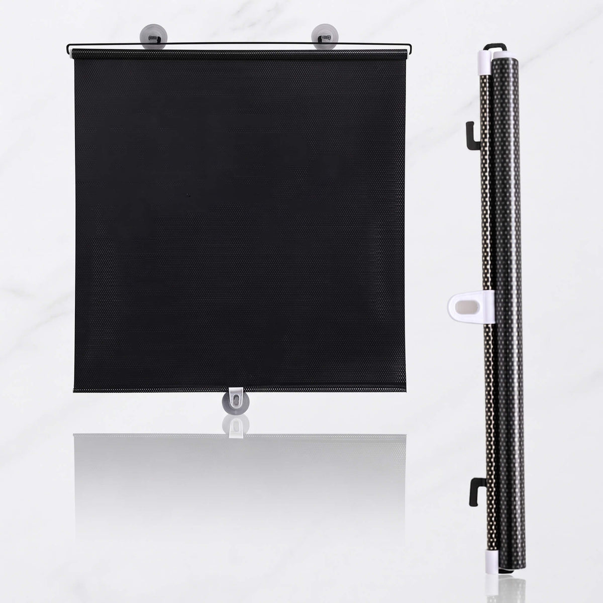 GUNNAR – Blackout Roller Blind with Suction Cups – No Drilling, Retractable and Portable for Home, Travel and Car