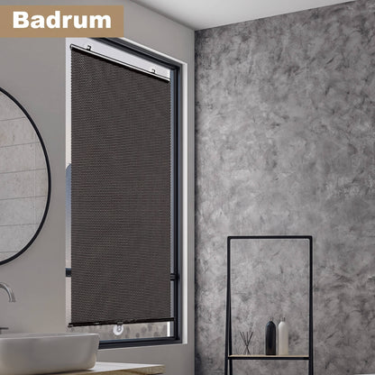 GUNNAR – Blackout Roller Blind with Suction Cups – No Drilling, Retractable and Portable for Home, Travel and Car
