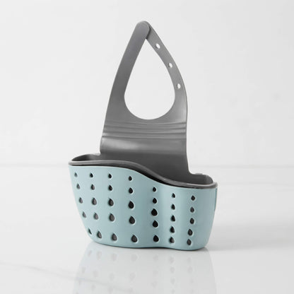 MARGARETA – Hanging Sink Storage with Drainer – Adjustable Sponge Holder and Dish Rack for Tap