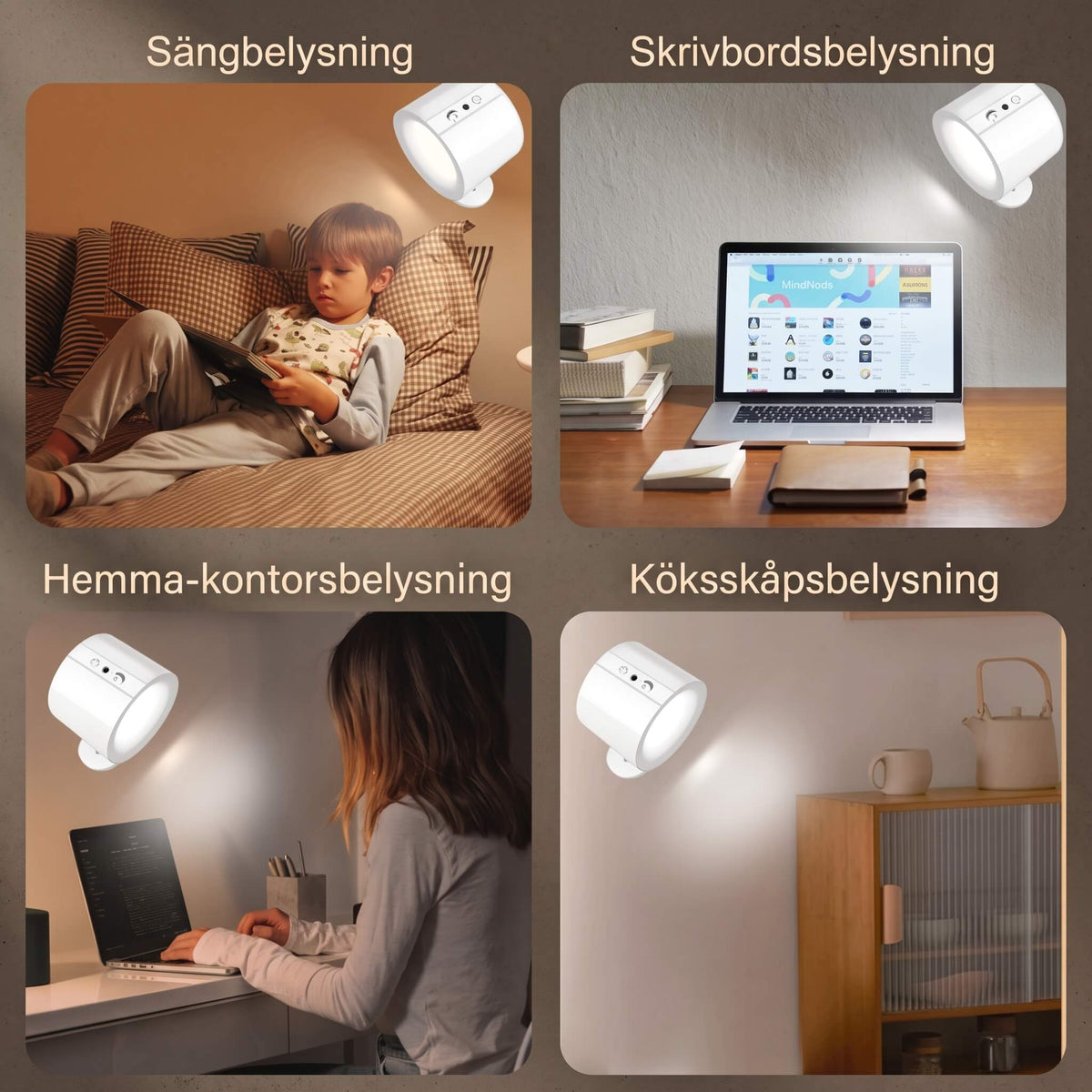 NordGlow – Magnetic LED Wall Lamp with Dual Light Sources | Flexible Lighting for Every Corner of Your Home