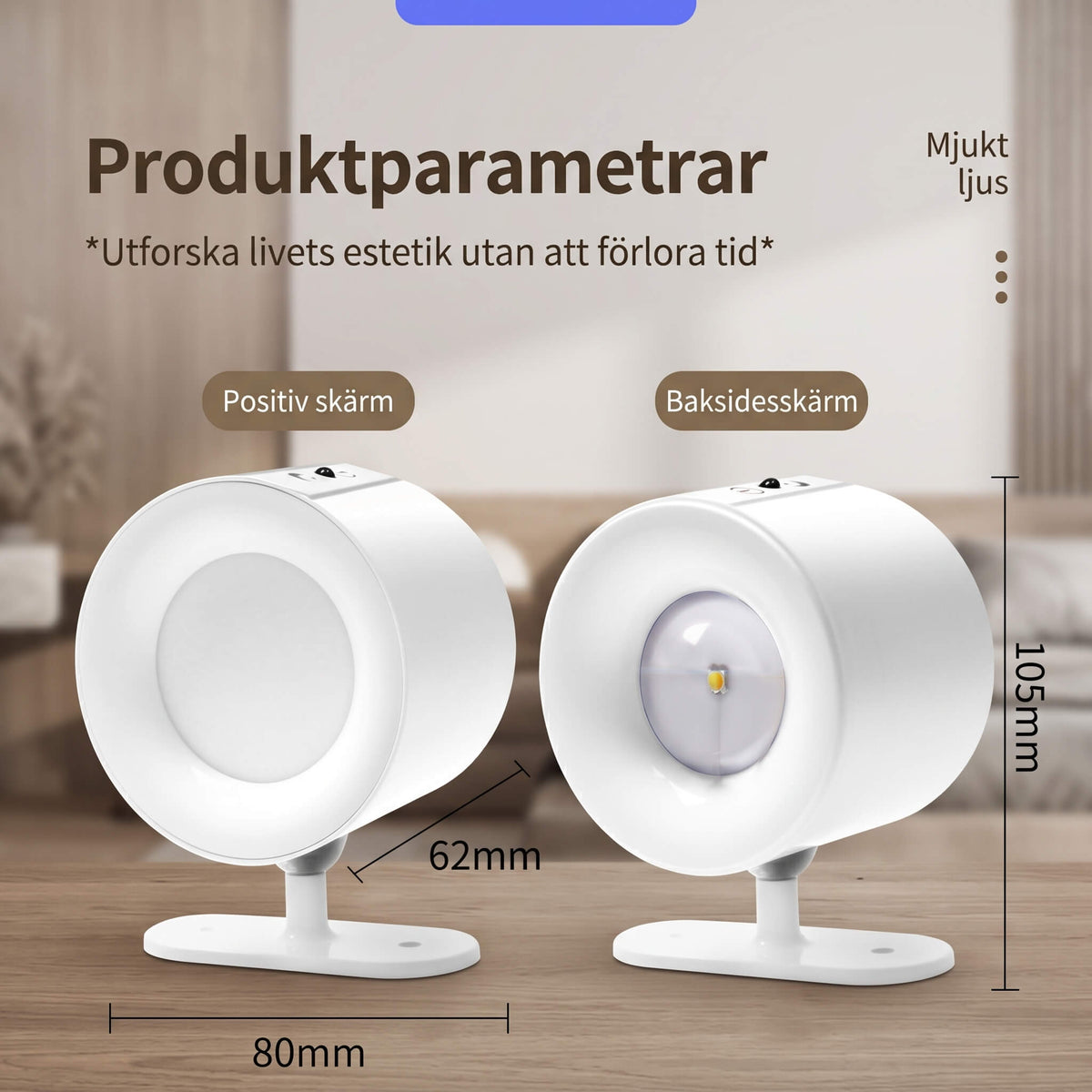 NordGlow – Magnetic LED Wall Lamp with Dual Light Sources | Flexible Lighting for Every Corner of Your Home
