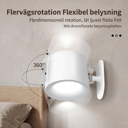 NordGlow – Magnetic LED Wall Lamp with Dual Light Sources | Flexible Lighting for Every Corner of Your Home