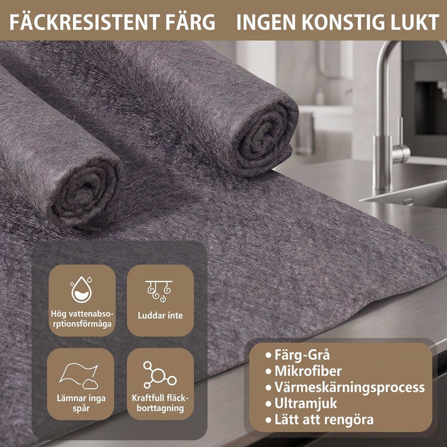 ShineWeave – Multifunktionell Mikrofiberduk för Fönster, Glas, Kök & Bilinteriör