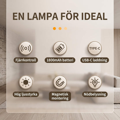 NordGlow – Magnetic LED Wall Lamp with Dual Light Sources | Flexible Lighting for Every Corner of Your Home