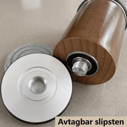 HILMA – Rollende Messenslijper met Magnetische Houder – Diamantslijpsteen met 15° en 20° Hoek voor Keukenmessen
