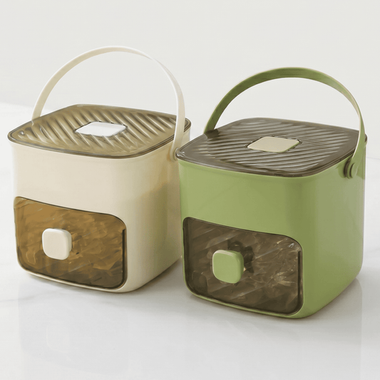 HJALMAR – Doppelwandige Eiswürfelform mit Druckverschluss und Tragegriff – Tragbarer Eiswürfelbehälter aus lebensmittelechtem Material