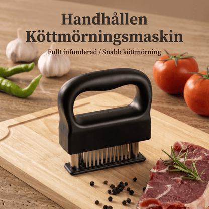 HOLGER – Meat tenderiser with 48 needles and automatic spring-loaded action – Quickly tenderises beef, pork and chicken