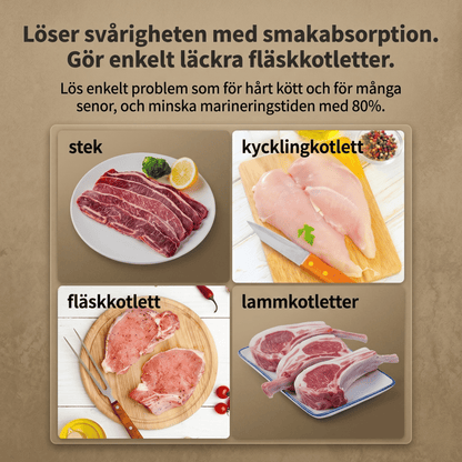 HOLGER – Meat tenderiser with 48 needles and automatic spring-loaded action – Quickly tenderises beef, pork and chicken