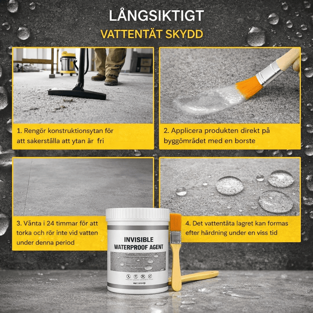 HydraCoat - Waterdichte coating | Transparante coating voor lekkageherstel