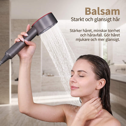 HydraLuxe – Handbrause mit Mehrwegefilter, hohem Wasserdruck und VC Plant Fragrance Filter Cartridge für ein frischeres Duscherlebnis