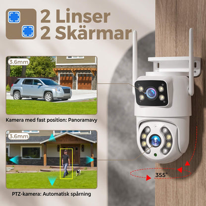 ISAK - 8MP WiFi Surveillance Camera with Dual Lenses