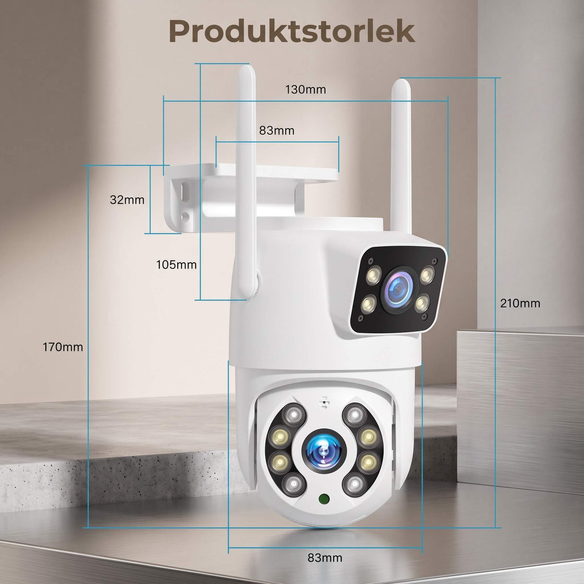 ISAK - 8MP WiFi Surveillance Camera with Dual Lenses