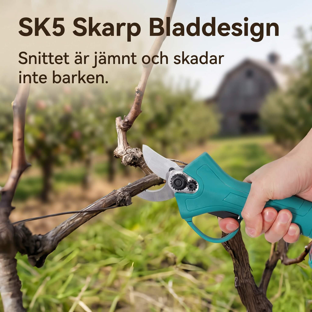 JESPER - Rechargeable Cordless Shears for Easy and Clean Garden Trimming