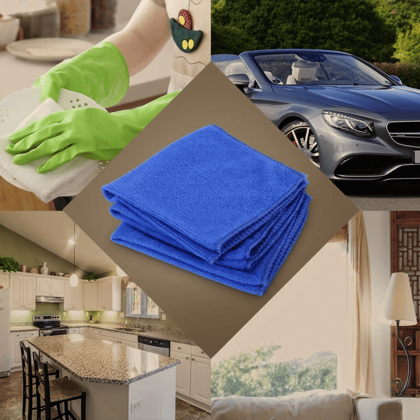 JOCKE – Chiffons en microfibre doux pour la maison – 30 x 30 cm