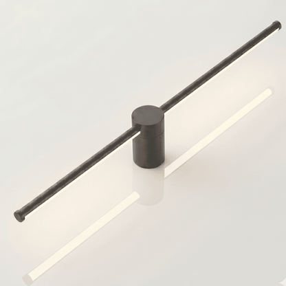 JONAS - Applique LED noire & or avec rotation à 360°, éclairage d'intérieur moderne pour le salon et la chambre à coucher