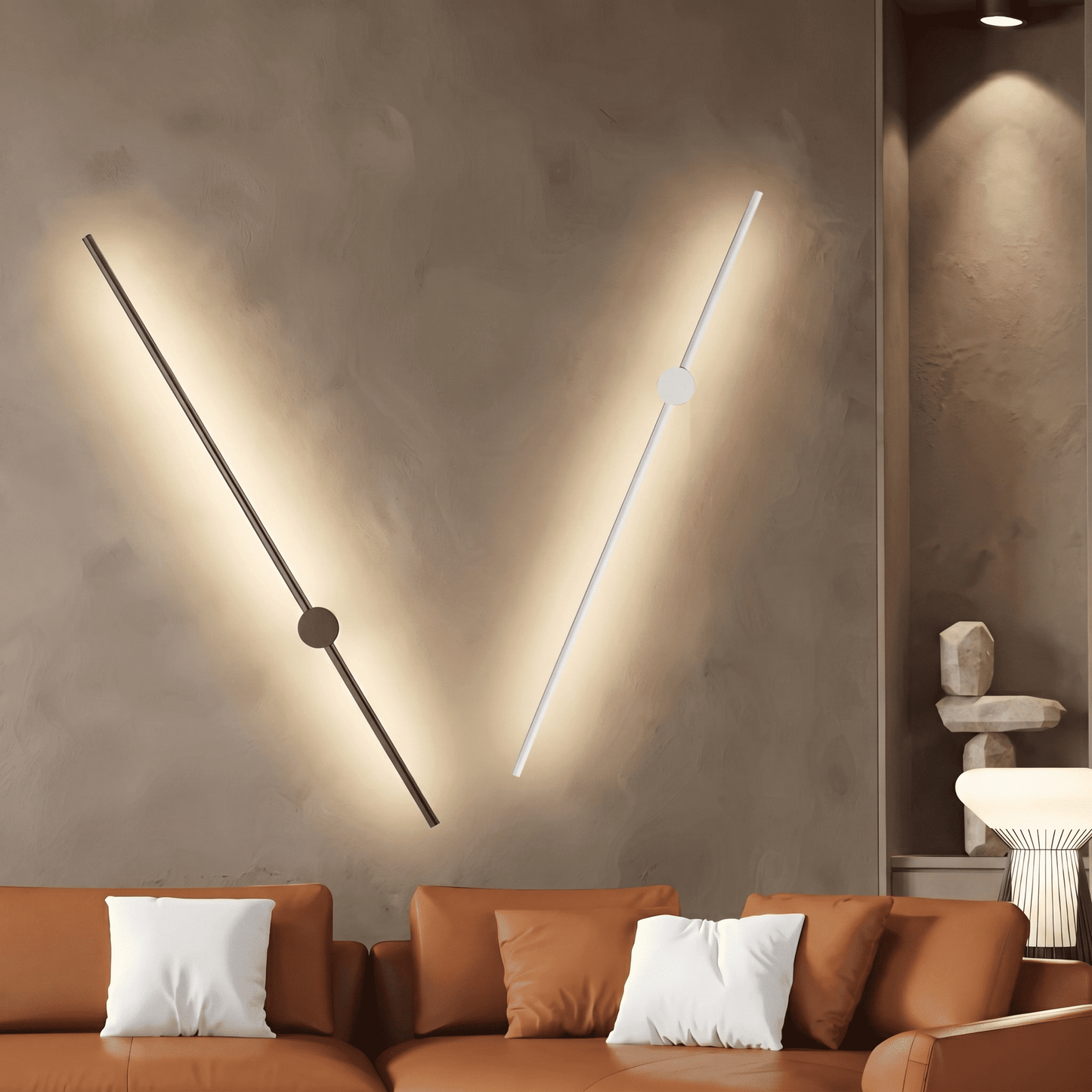 JONAS - Applique LED noire & or avec rotation à 360°, éclairage d'intérieur moderne pour le salon et la chambre à coucher