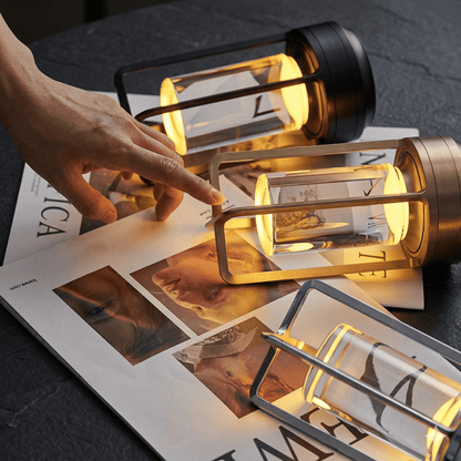 LARA – Crystal LED Table Lamp with Touch Control, Dimmer & Rechargeable Battery