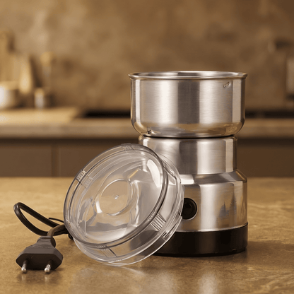 LIVIA – Elektrisk Mini-Kvern for Kaffe, Krydder & Babymat, Ultrafin Maling