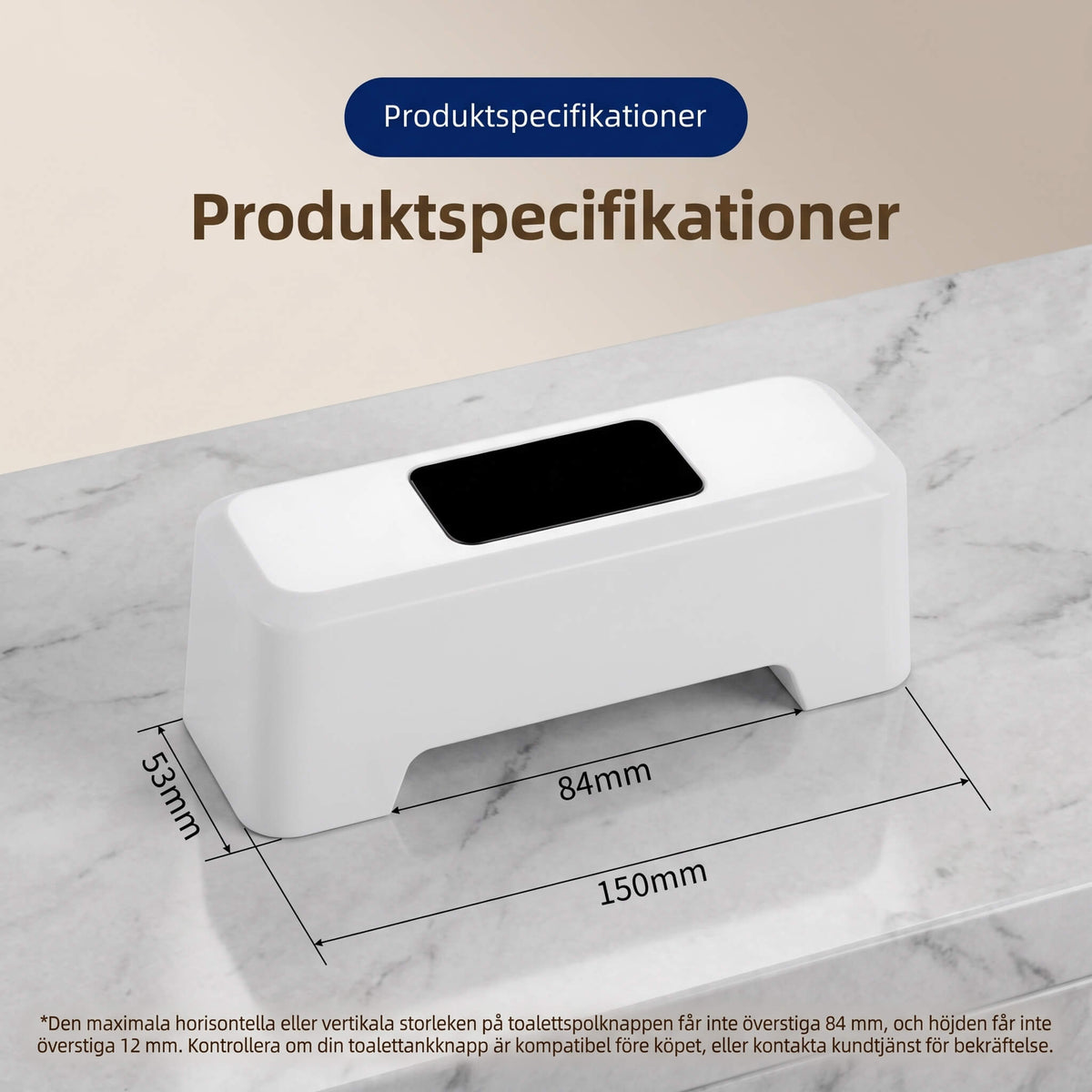 LOUISE – Smart Touchless Toilet Flush Sensor – Hygienic and Water-Saving Motion Sensor for the Bathroom