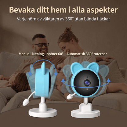 LullaView – Smart Babymonitor med Nattsyn, Temperaturovervåking & Trådløs Tilkobling