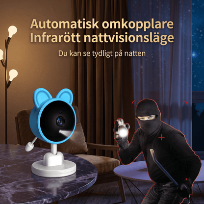 LullaView – Smart Babymonitor med Nattsyn, Temperaturovervåking & Trådløs Tilkobling