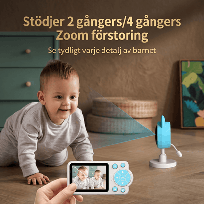 LullaView – Smart Babymonitor med Nattsyn, Temperaturovervåking & Trådløs Tilkobling