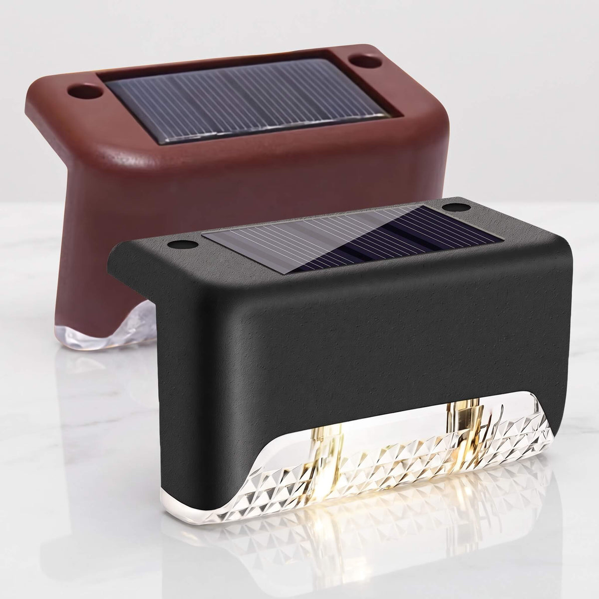 MATILDA – Solarleuchte mit LED für Treppen, Geländer, Zäune und Wege – Wasserdichte IP65-Außenbeleuchtung