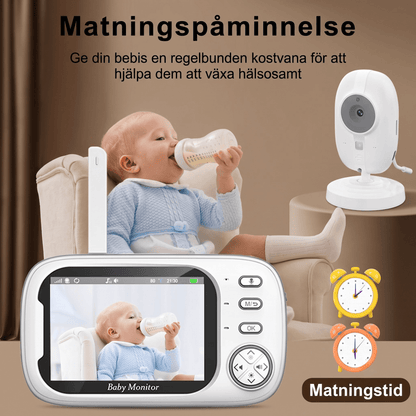 NurturaView – Trådløs Babyvakt med 3,5” Skjerm, Nattkamera & Toveis lyd