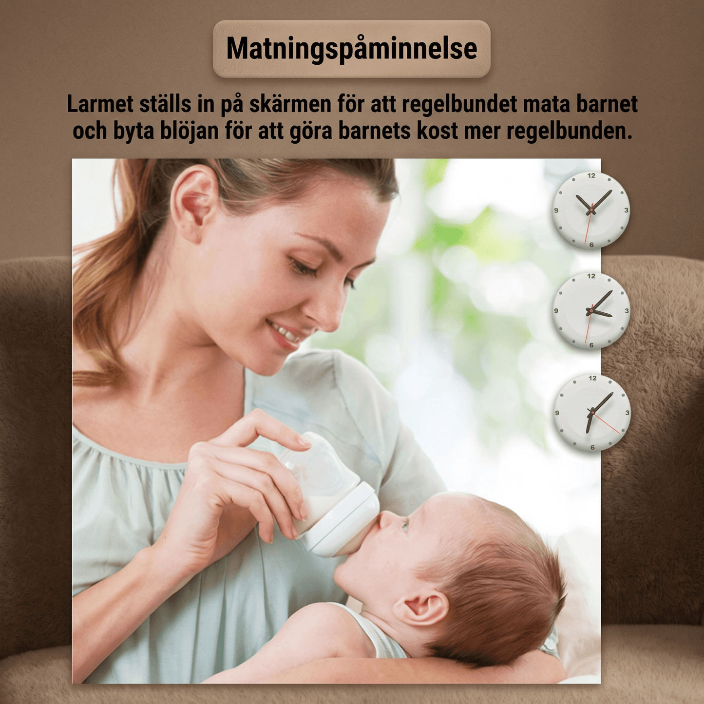 NurturaView – Trådløs Babyvakt med 3,5” Skjerm, Nattkamera & Toveis lyd