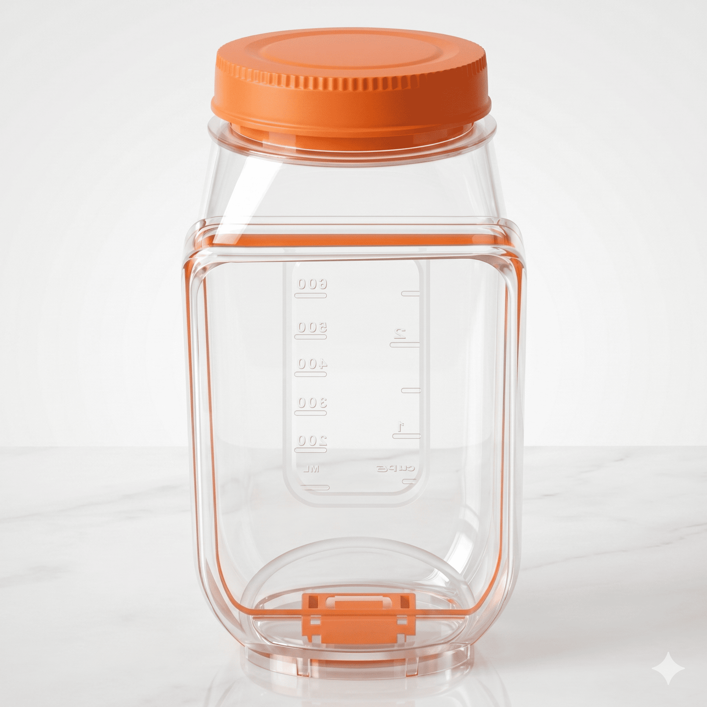 OLOF – Boîte à salade portable à ouverture latérale, compartiment à sauce étanche – Boîte à lunch pour des repas frais