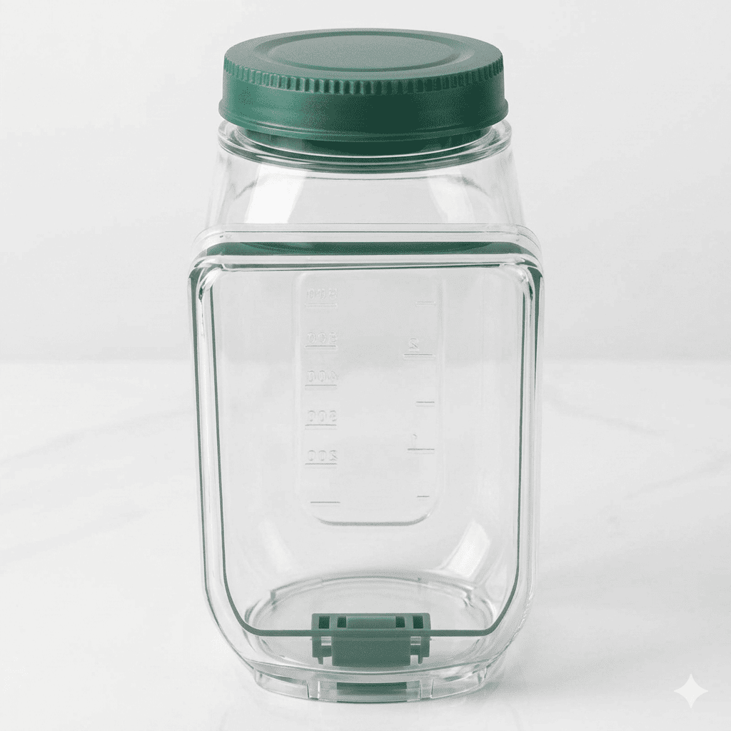 OLOF – Boîte à salade portable à ouverture latérale, compartiment à sauce étanche – Boîte à lunch pour des repas frais