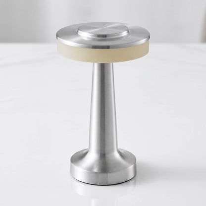 PONTUS – Rechargeable Retro Table Lamp with Touch Dimming and 3 Light Colours – Cordless LED Lamp in Gold, Silver or Rose Gold
