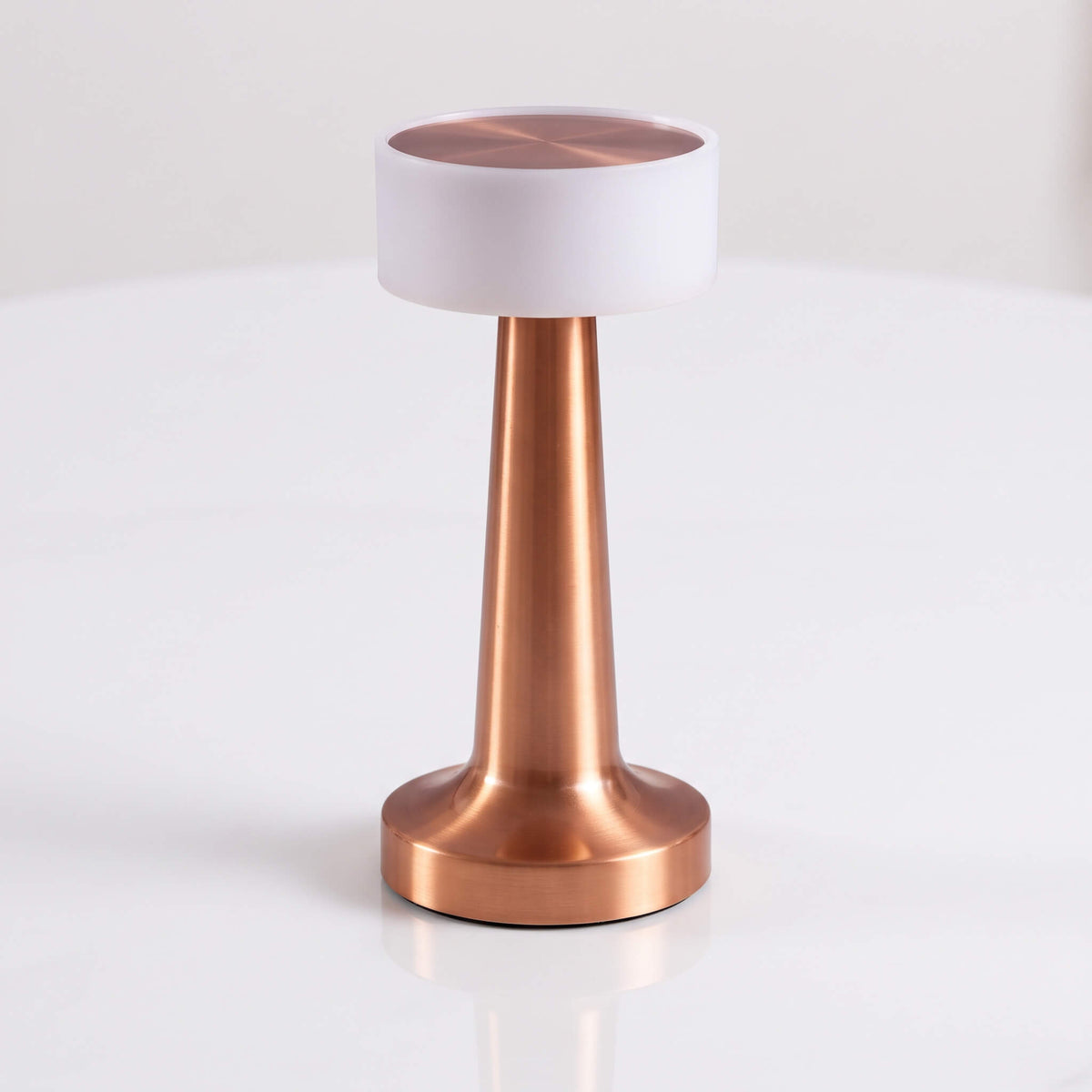 PONTUS – Rechargeable Retro Table Lamp with Touch Dimming and 3 Light Colours – Cordless LED Lamp in Gold, Silver or Rose Gold