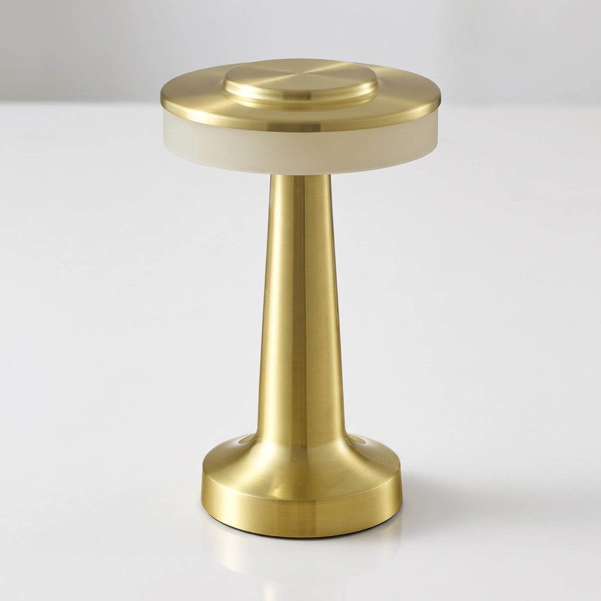 PONTUS – Rechargeable Retro Table Lamp with Touch Dimming and 3 Light Colours – Cordless LED Lamp in Gold, Silver or Rose Gold