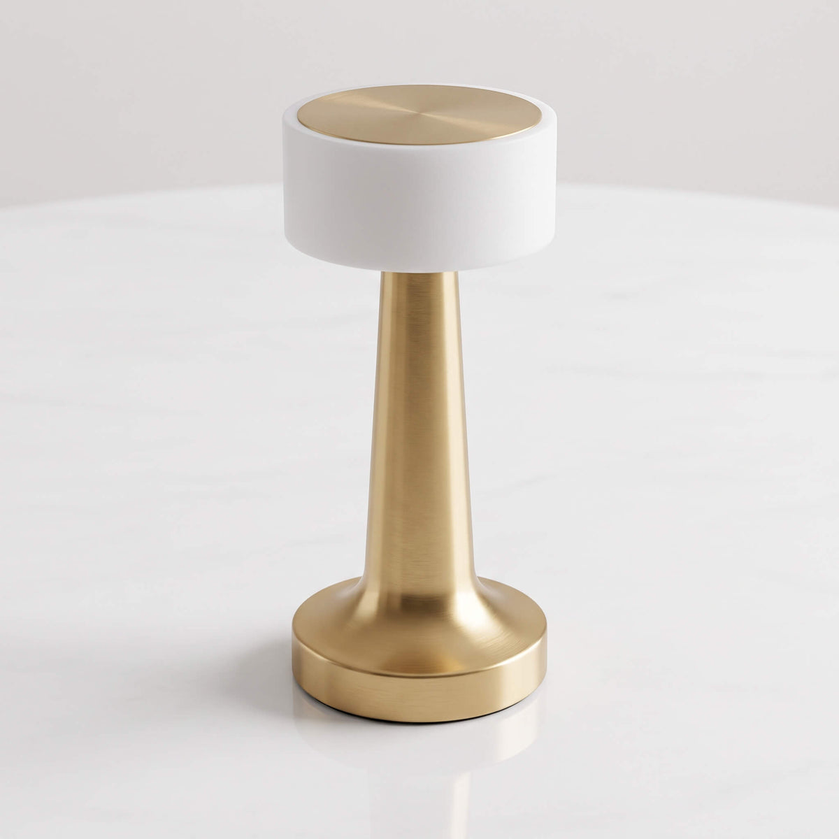 PONTUS – Rechargeable Retro Table Lamp with Touch Dimming and 3 Light Colours – Cordless LED Lamp in Gold, Silver or Rose Gold